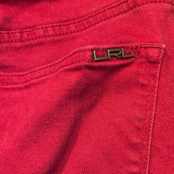 Lauren Ralph Lauren Modern Straight Jeans - Red size 10 - Picture 3 of 7
